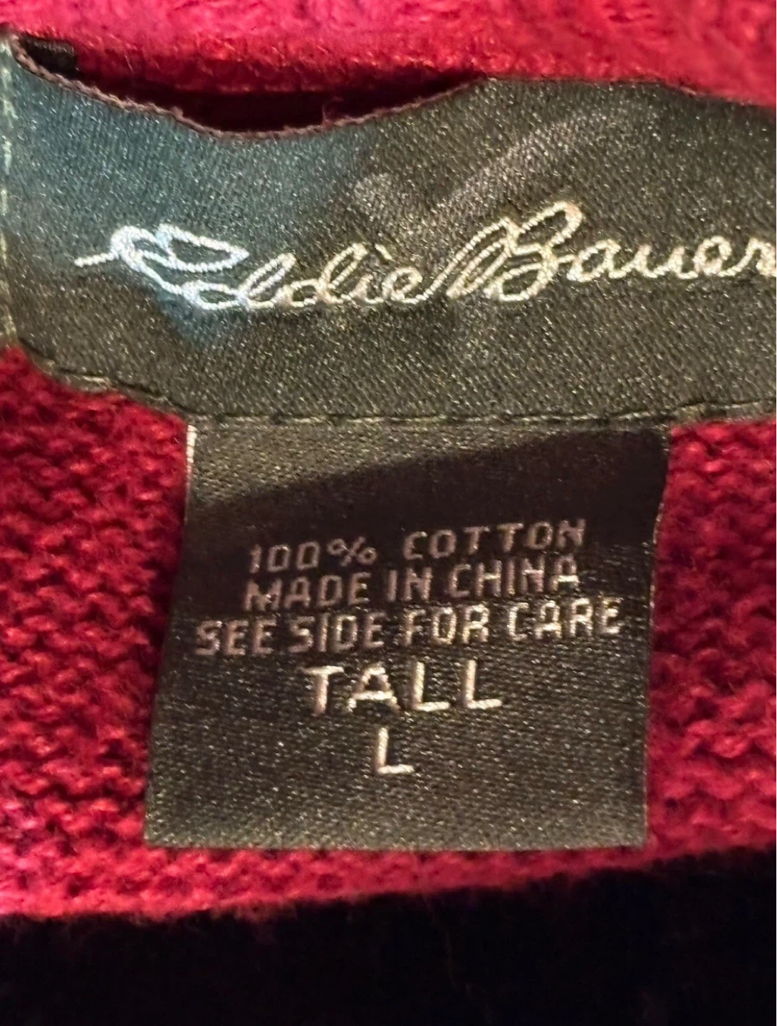 Eddie Bauer Sweater Men’s Large Tall - photo 3