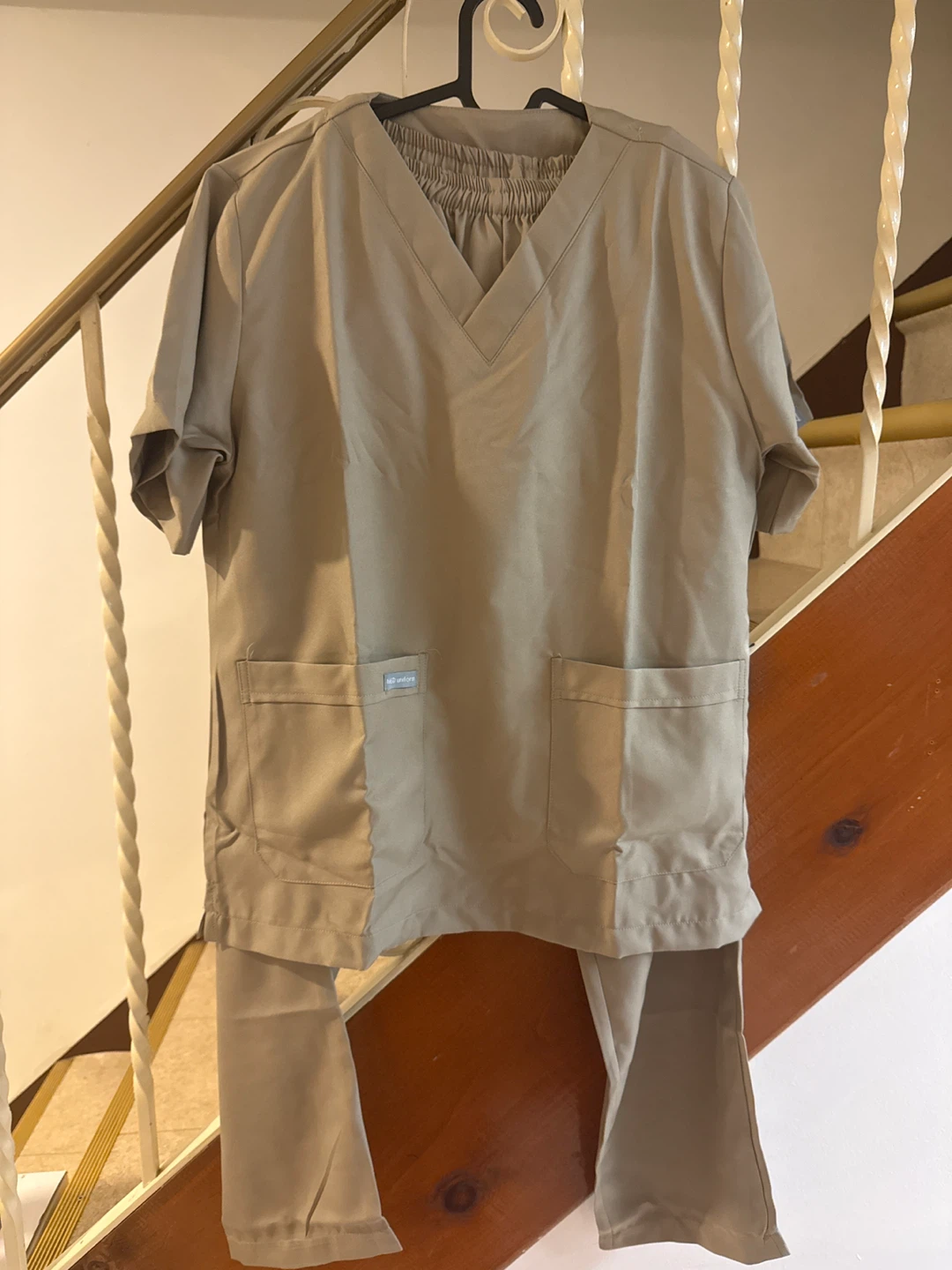 Tan Scrub Set