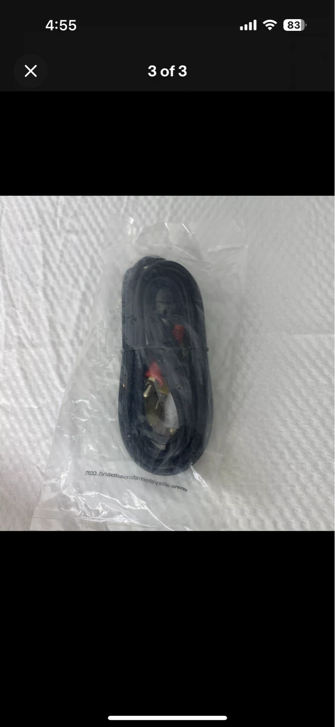 AV Cable NEW All Systems Broadband RCA 6FT Cable - photo 3