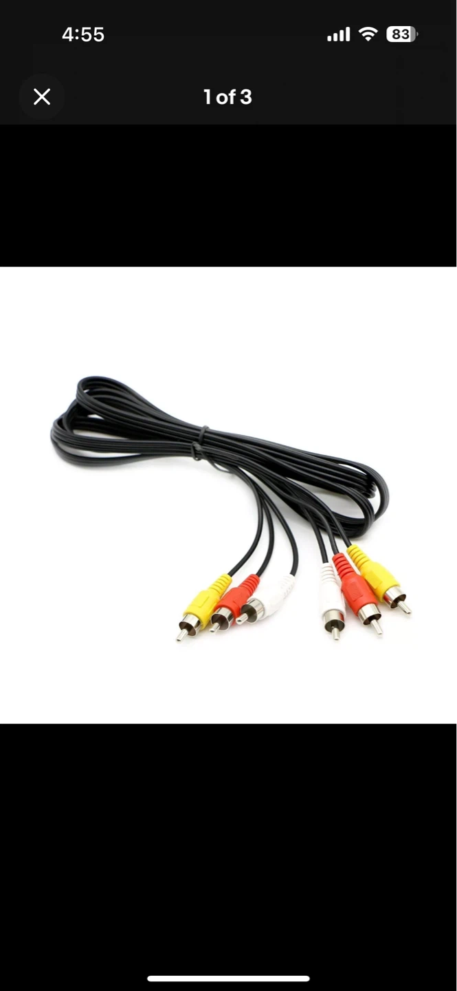 AV Cable NEW All Systems Broadband RCA 6FT Cable