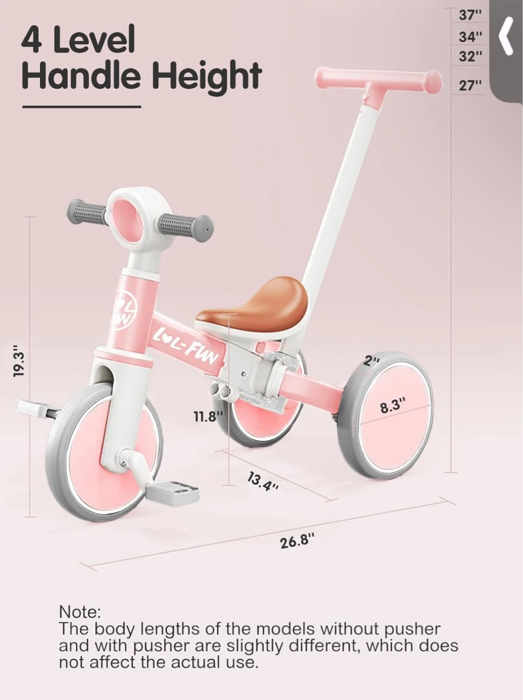 Toddler 5 in 1 tricycle/Balance Bike - photo 5
