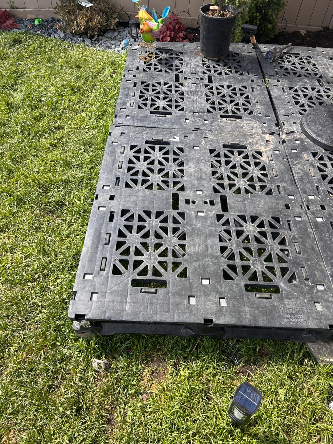 Plastic Interlocking Deck Tiles