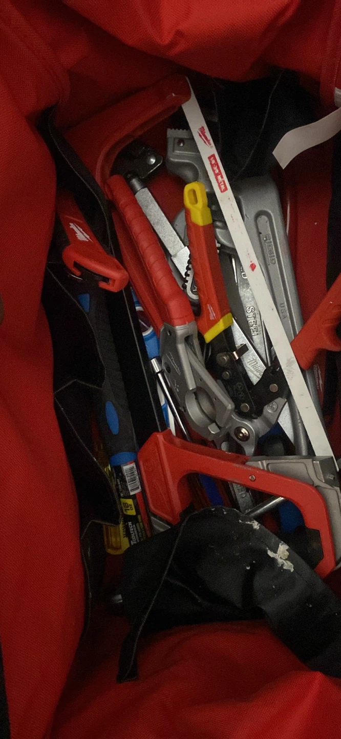 Milwaukee Tool Bag with Assorted Plumbing Tools - photo 2