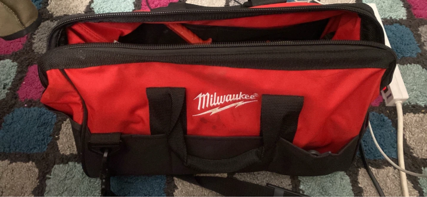 Milwaukee Tool Bag with Assorted Plumbing Tools