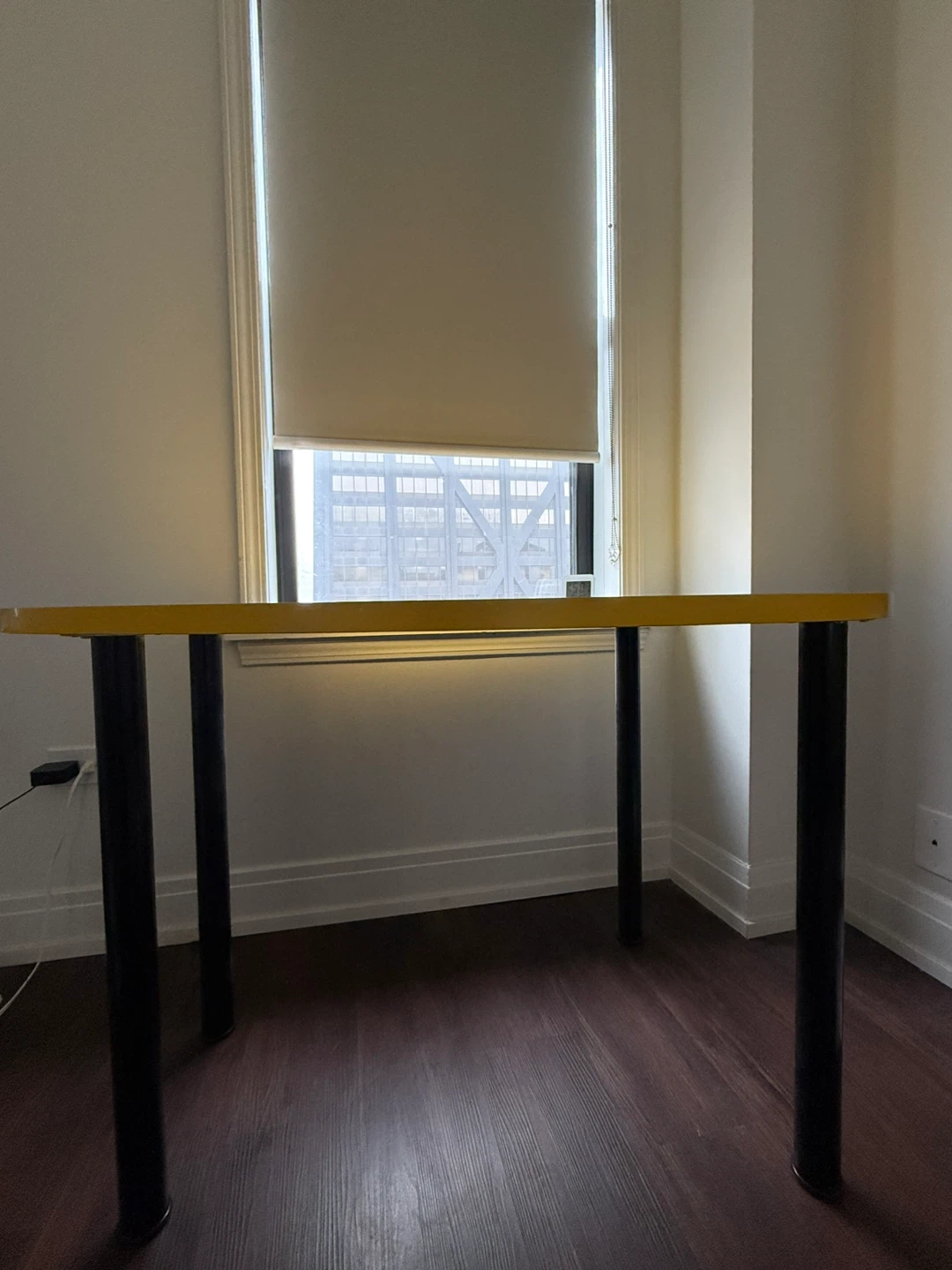 Yellow Egg-Shaped Table (Need to pick up by June 7th) - photo 2