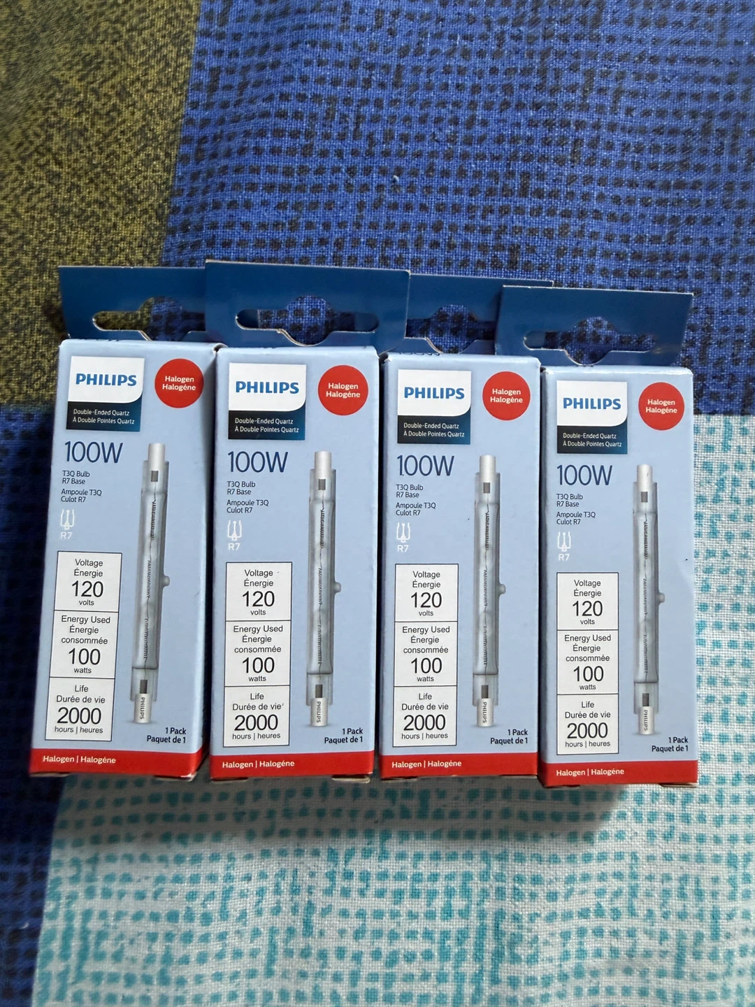 Brand New Philips Halogen Bulbs – 12V 100W (Set of 4)