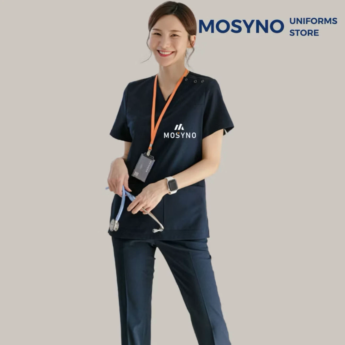 MOSYNO Navy Scrub Set