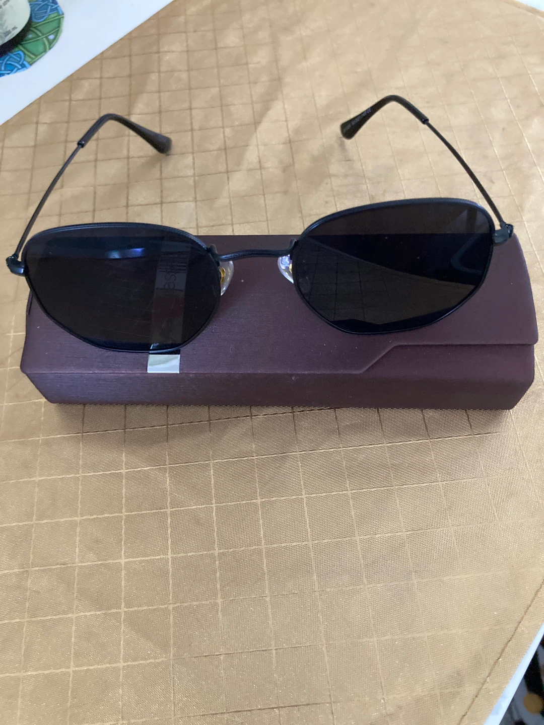 Black Sunglasses with Case