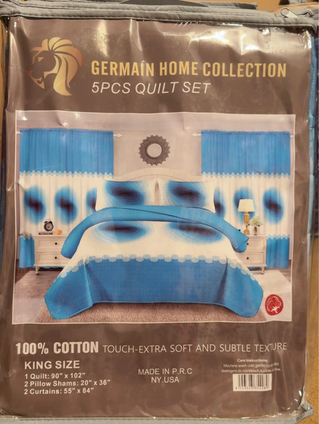 Germain Home Collection 5 Piece King Quilt Set
