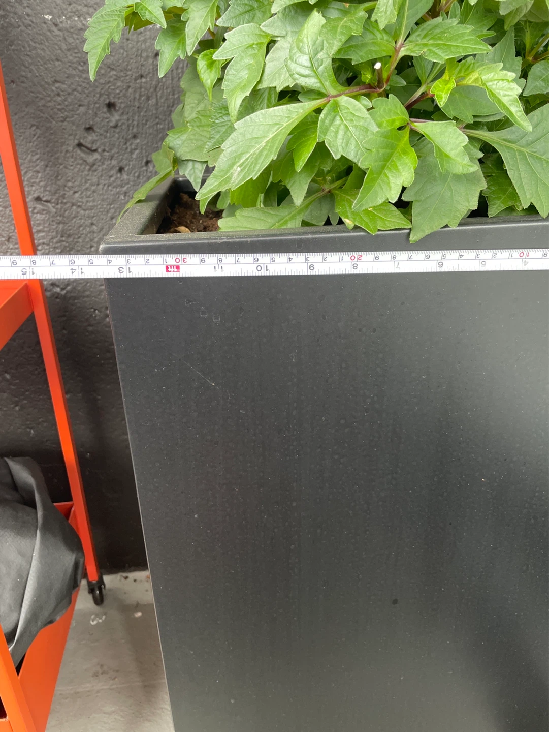 Black Square Planter Pot - photo 3