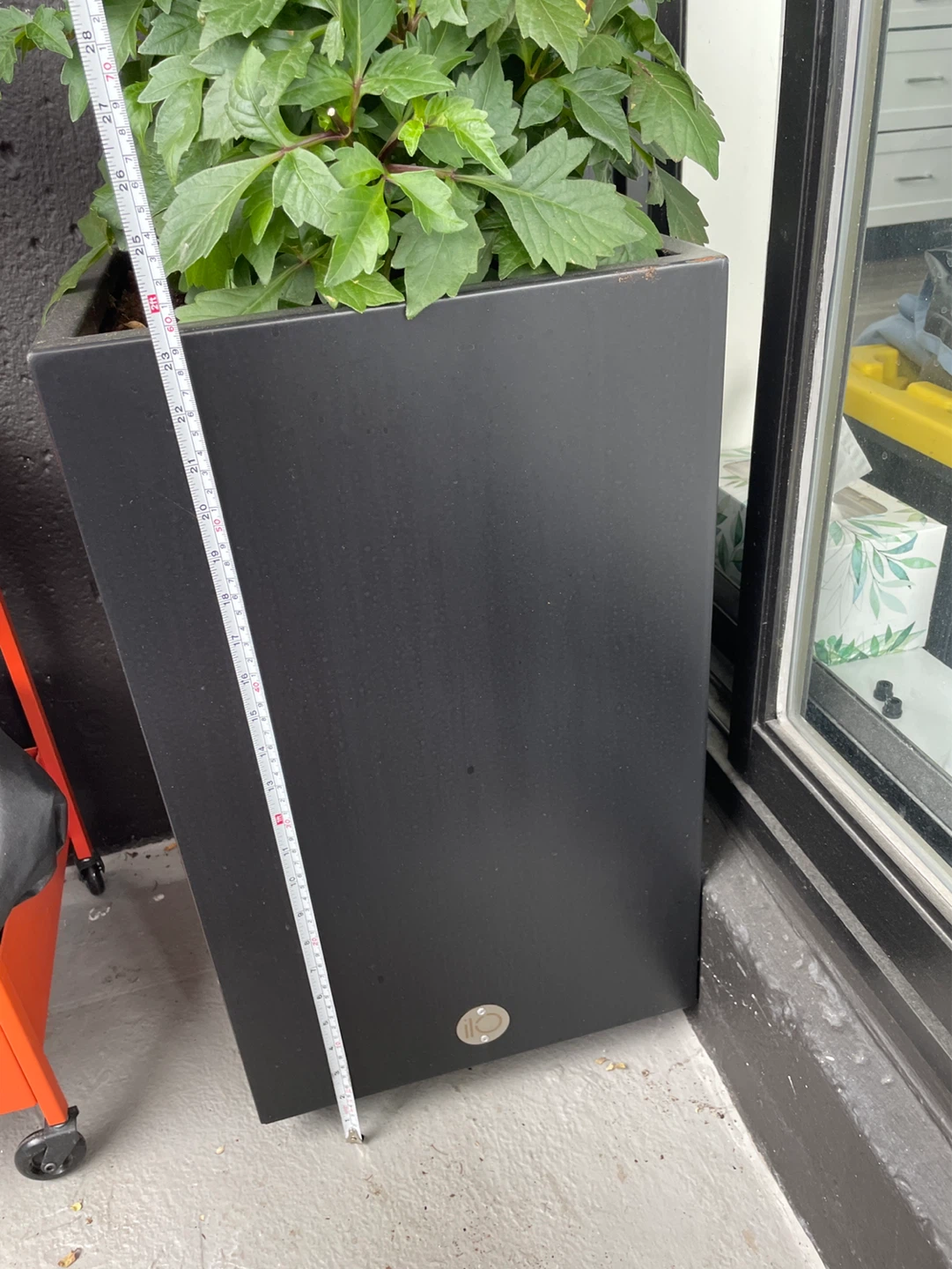 Black Square Planter Pot - photo 2