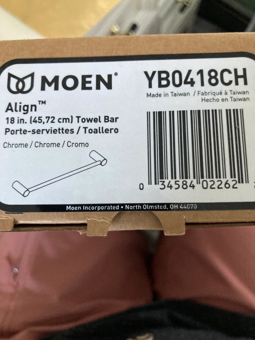 Moen Align 18-inch Chrome Towel Bar