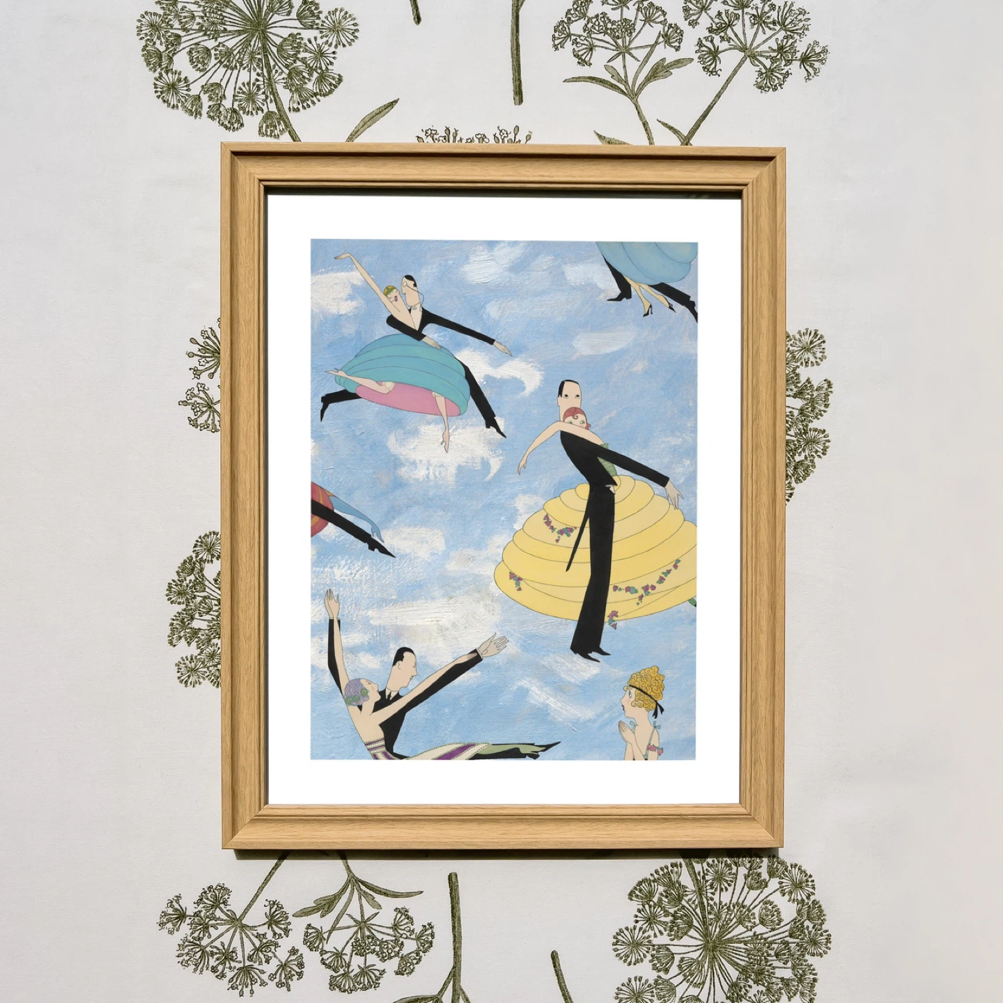 Whimsical Vintage Illustration Art Print with Frame - photo 2