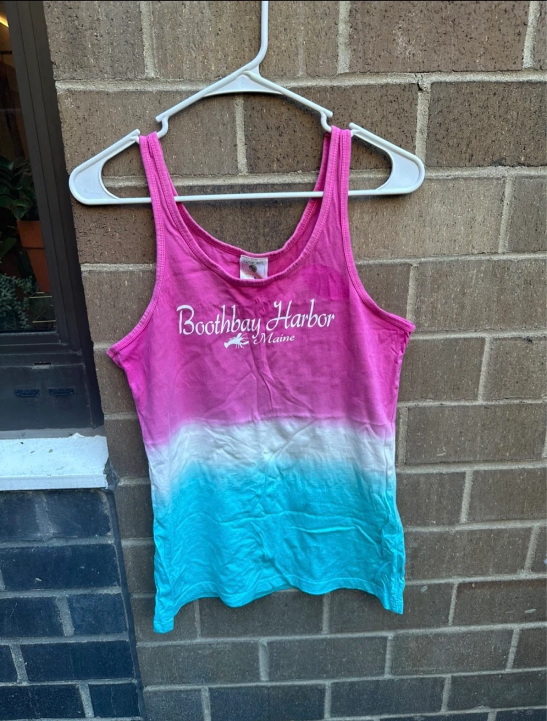 S Boothbay Harbor ME Tie-Dye Tank Top Sz m?