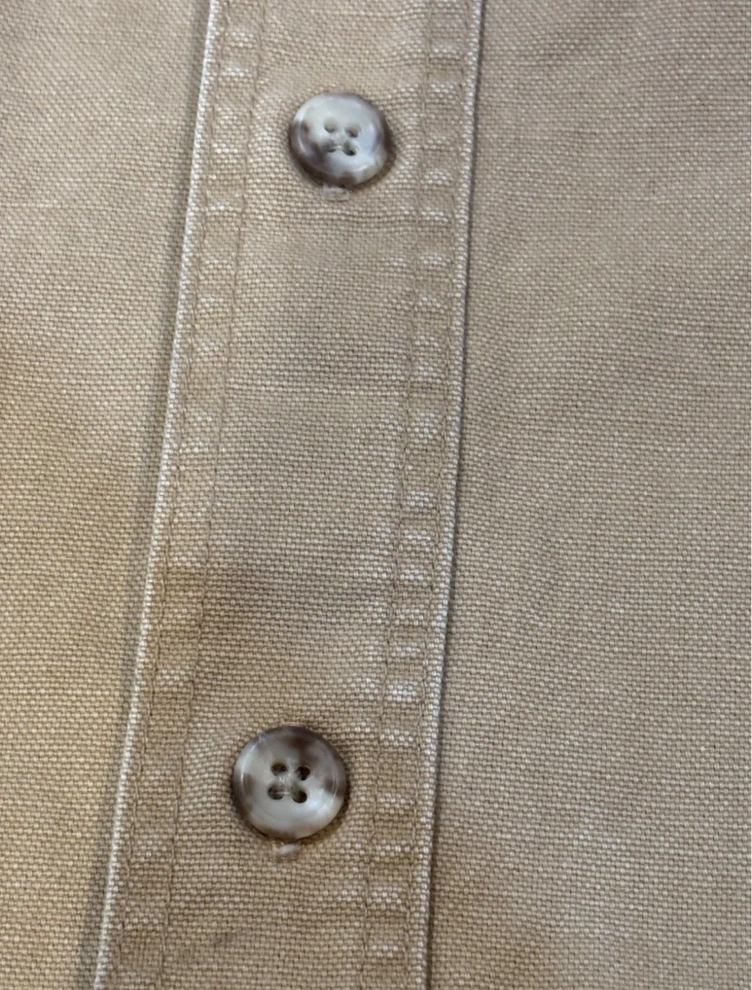 VTG Eddie Bauer Shirt Mens LARGE TALL  Elkhorn Khaki Made In USA - photo 5