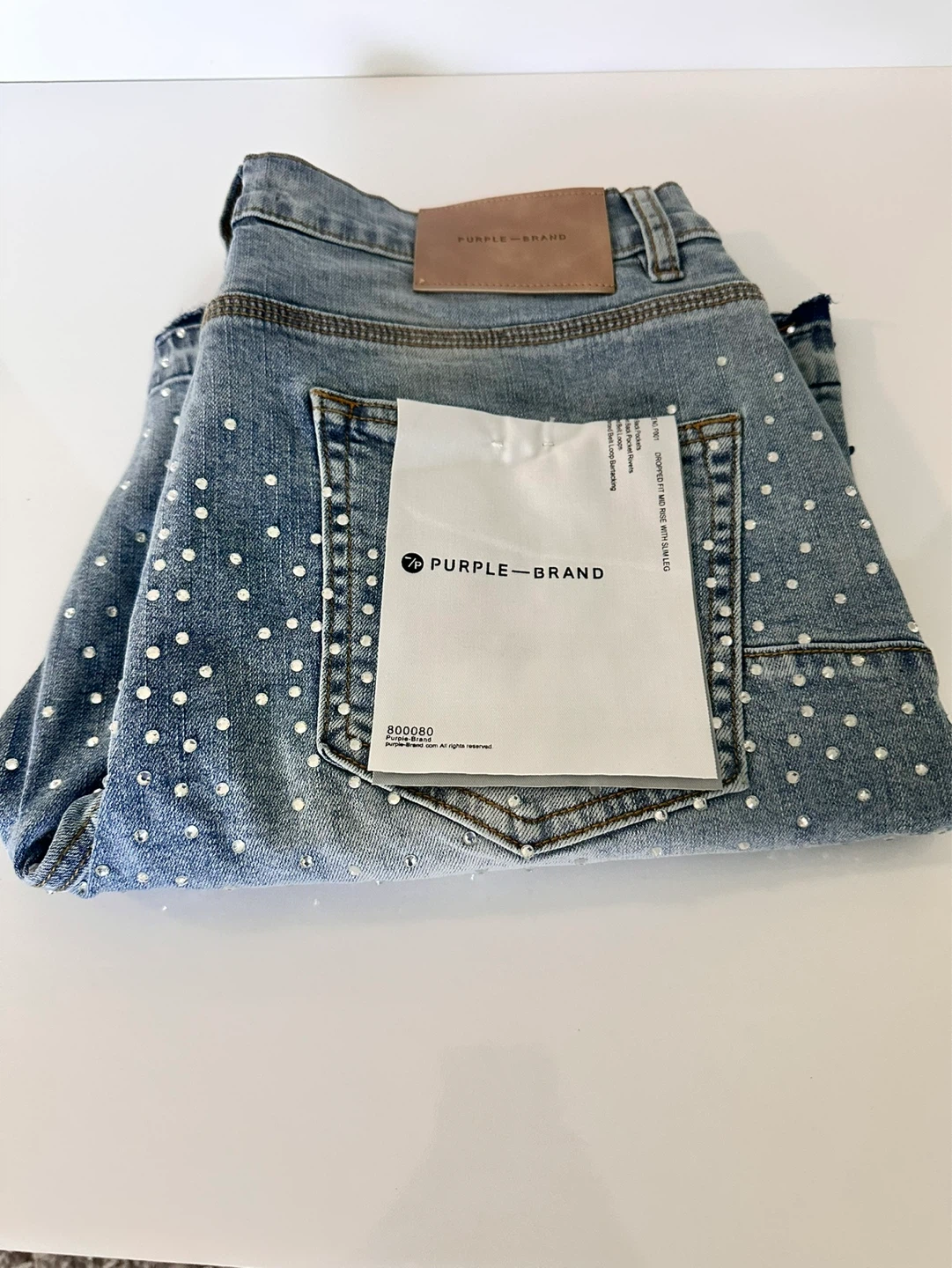 Purple Brand | Short Jean Rhinestone