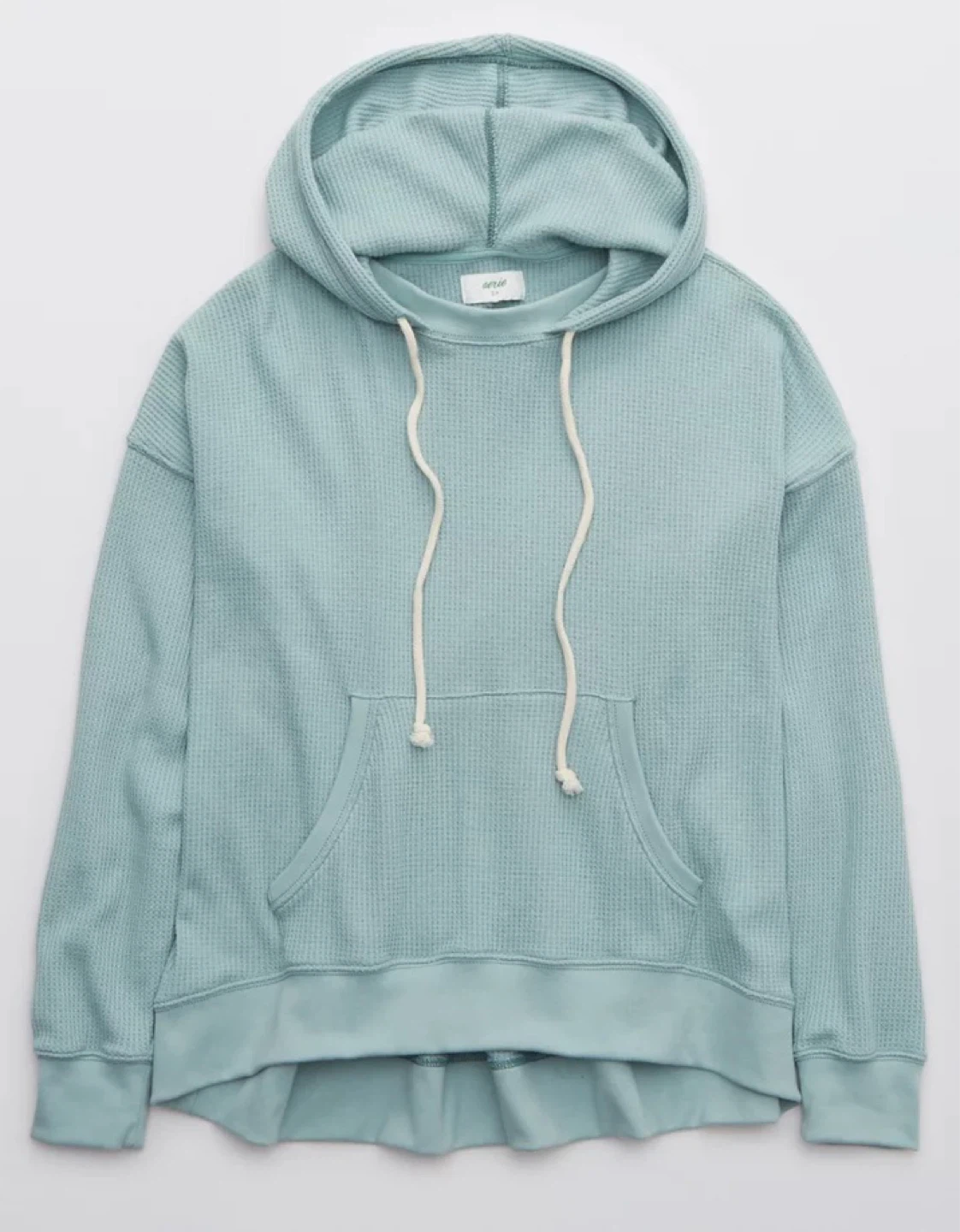 Aerie Cozy Waffle Hoodie oversized small - photo 2