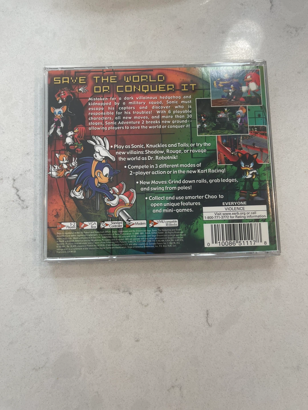 Sonic Adventure 2 Dreamcast Game - photo 3