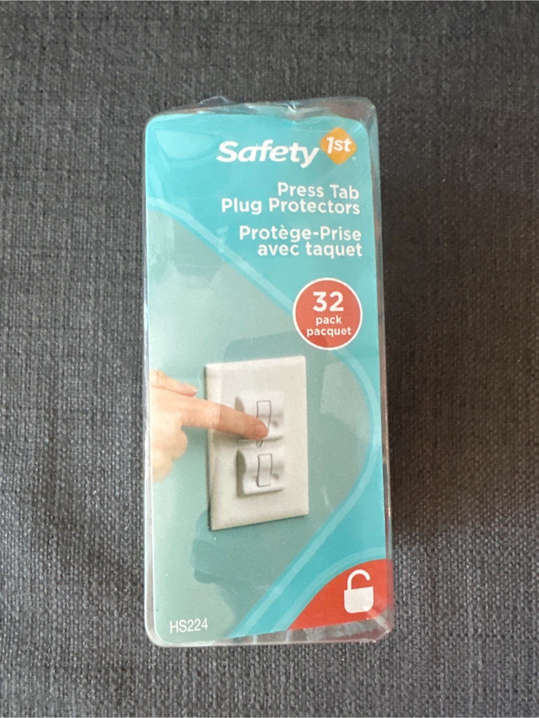 Safety 1st Press Tab Plug Protectors - 32 Pack