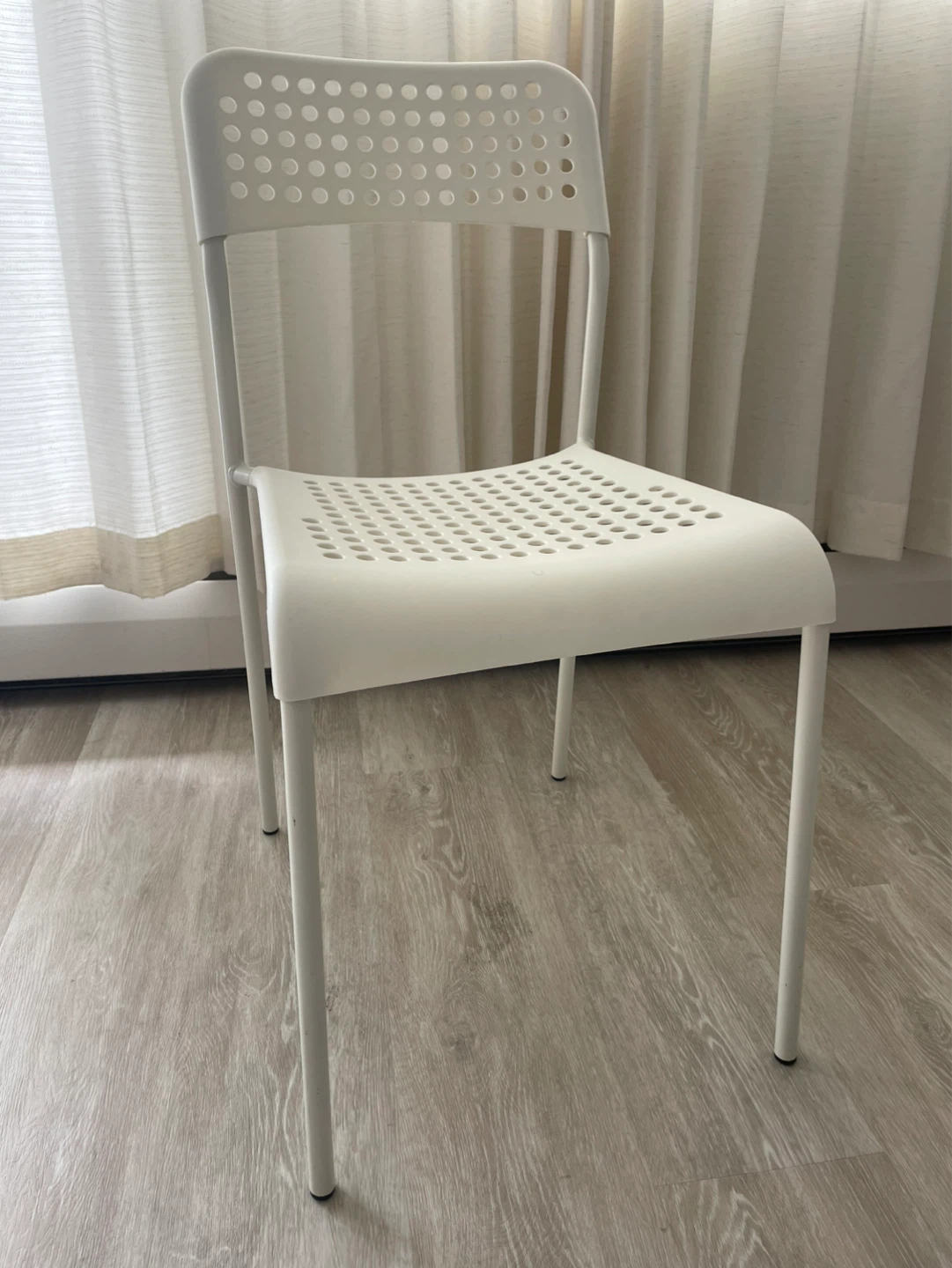 White 2 IKEA Chairs