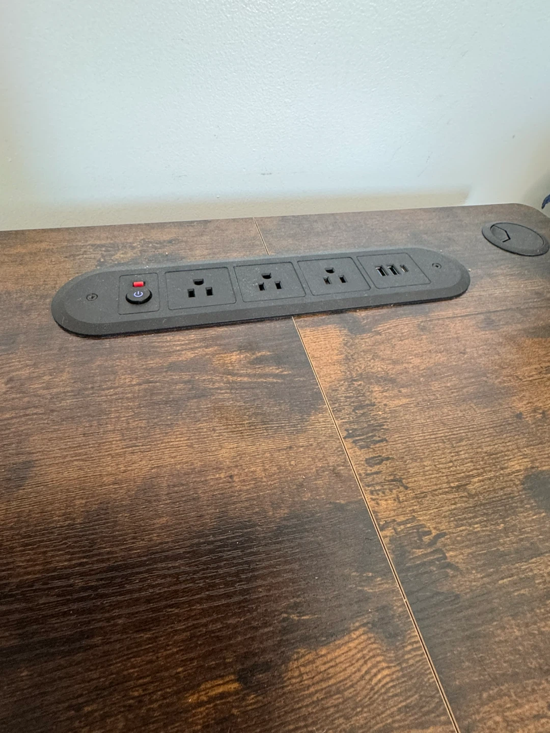 Bureau ajustable électrique bois foncé - photo 5