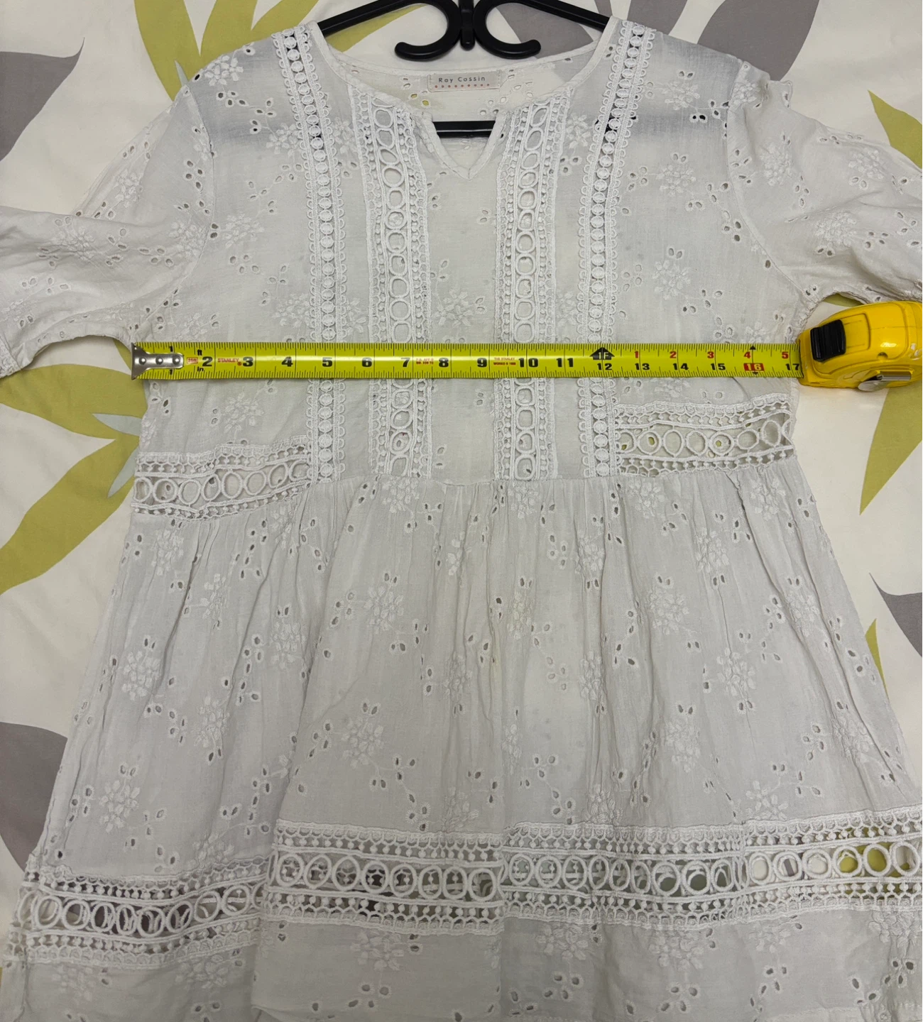 Blouse with eyelet embroidery size S - photo 3