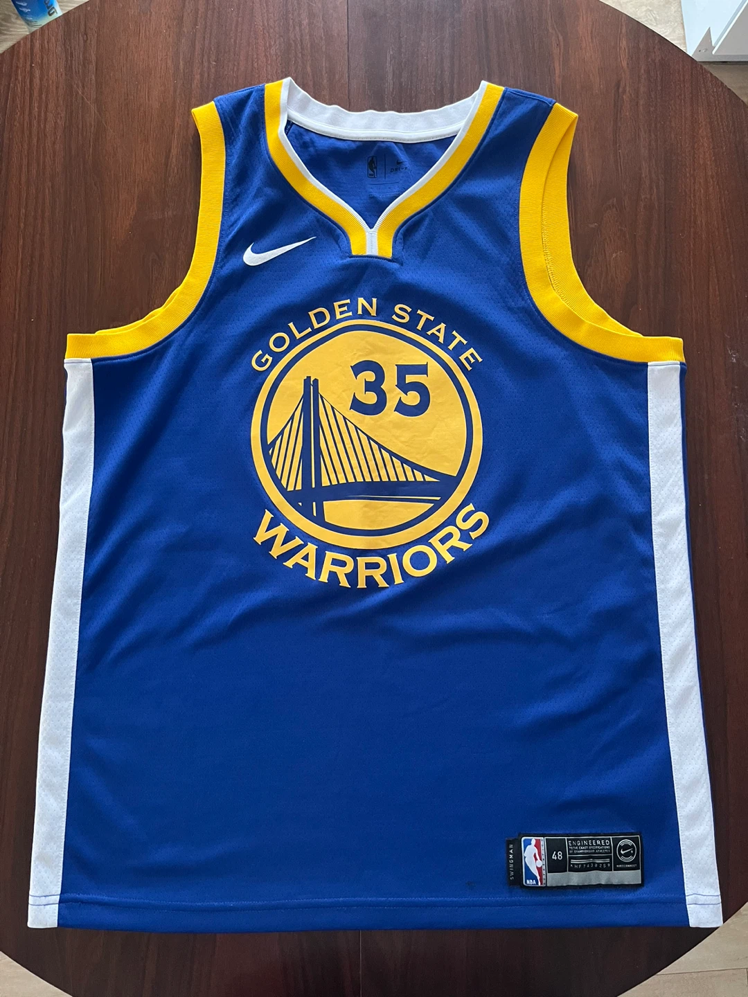 Nike Golden State Warriors Durant #35 Swingman Jersey