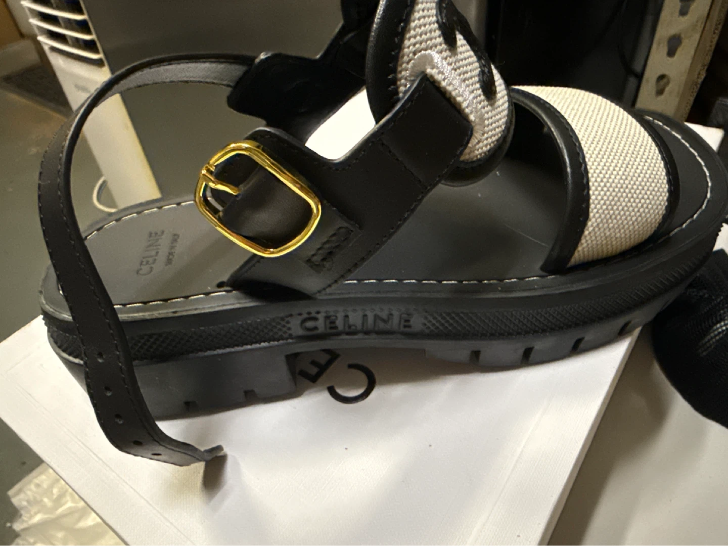 Celine Black Sandals - Size 39