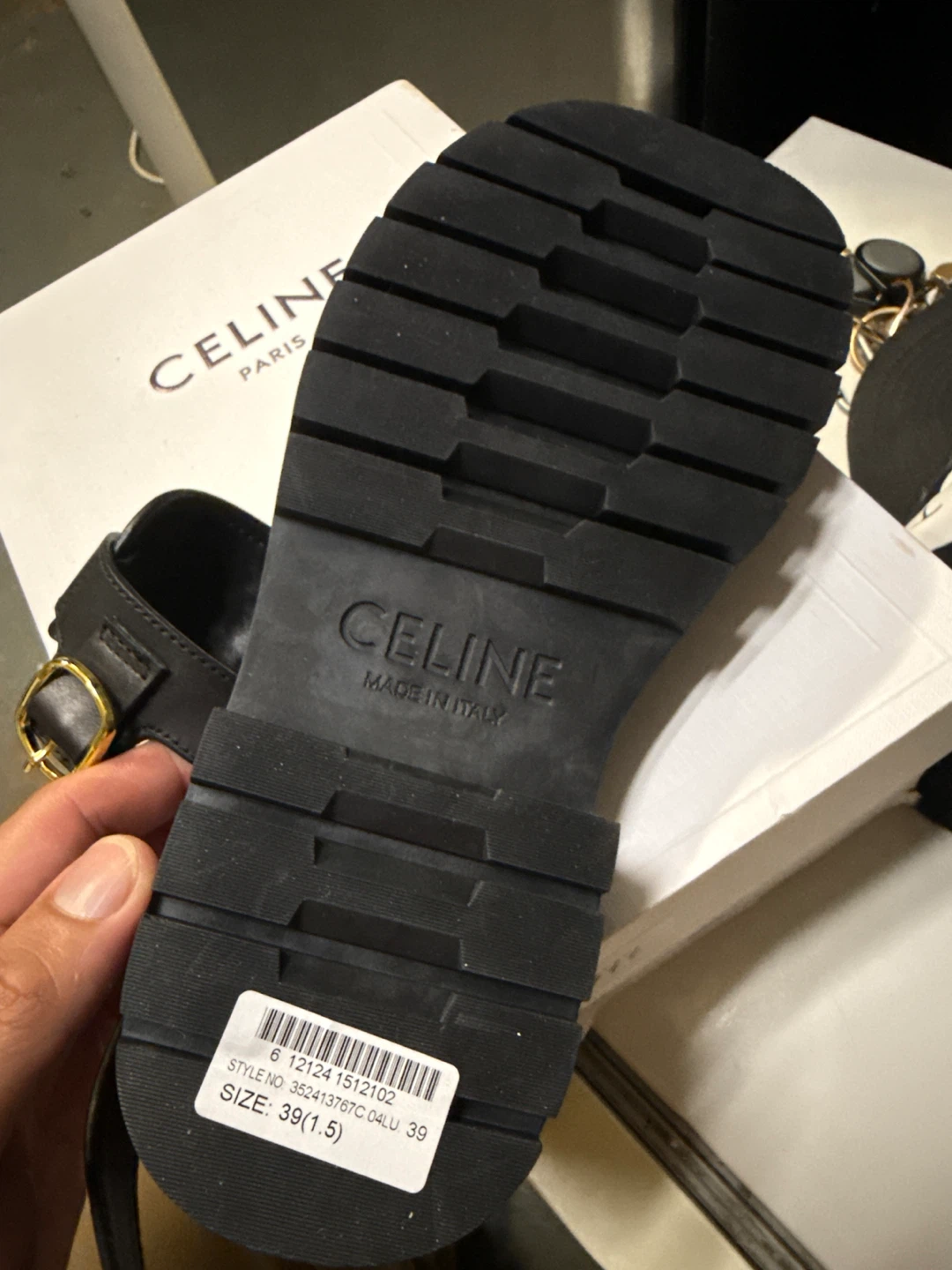Celine Black Sandals - Size 39 - photo 2