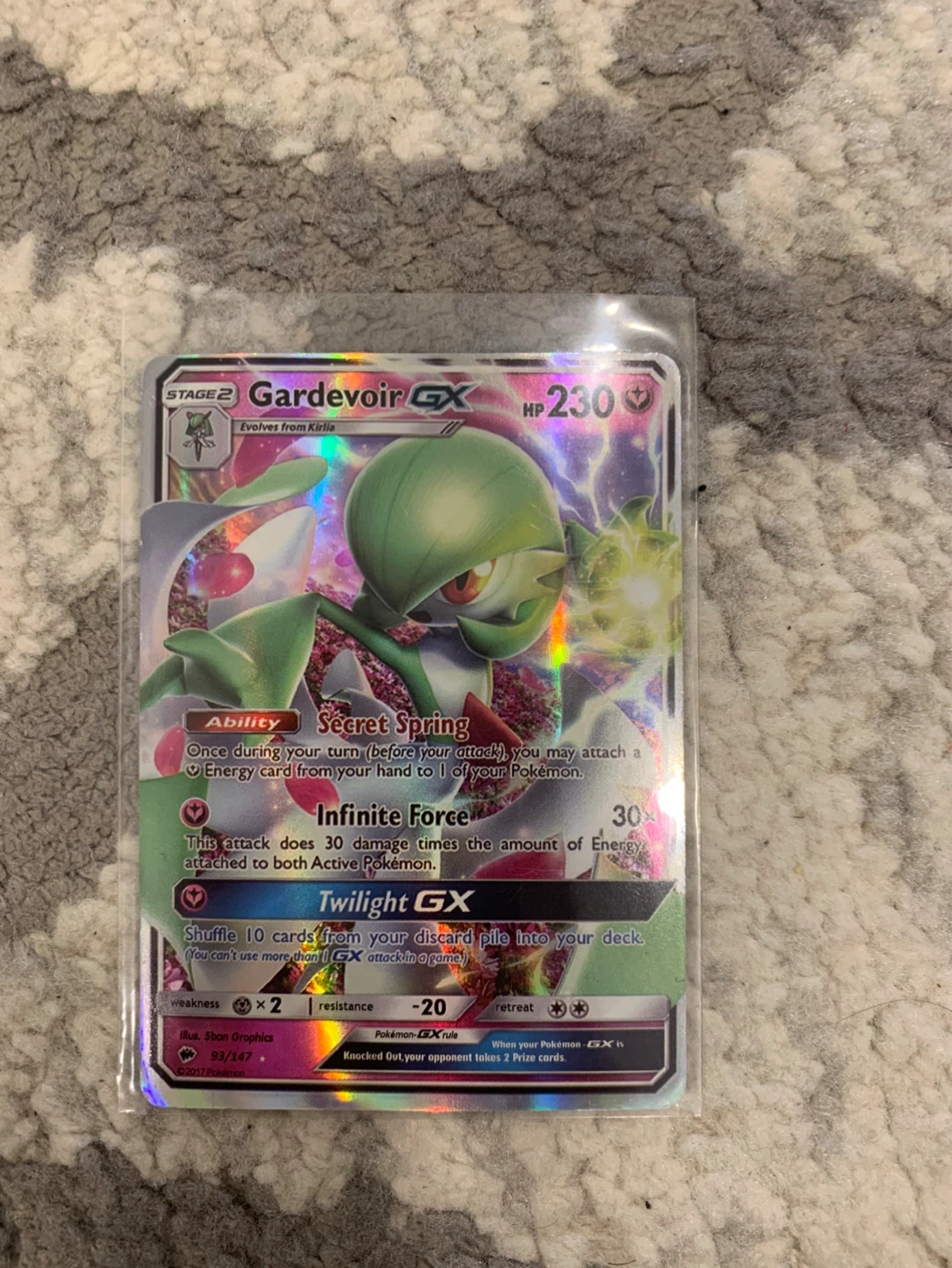 Pokémon Gardevoir GX Card (93/147) - 2017