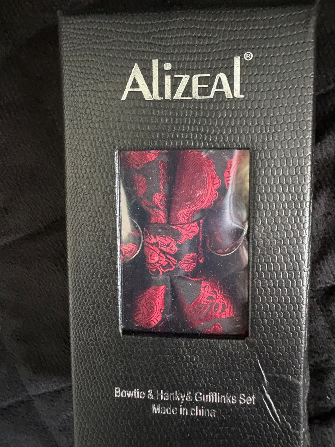 Alizeal Bowtie & Hanky & Cufflinks Set