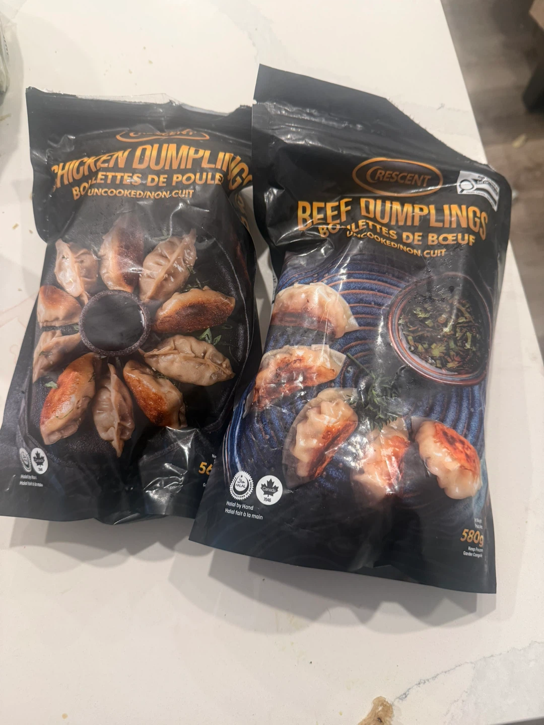 Crescent Chicken and Beef Dumplings