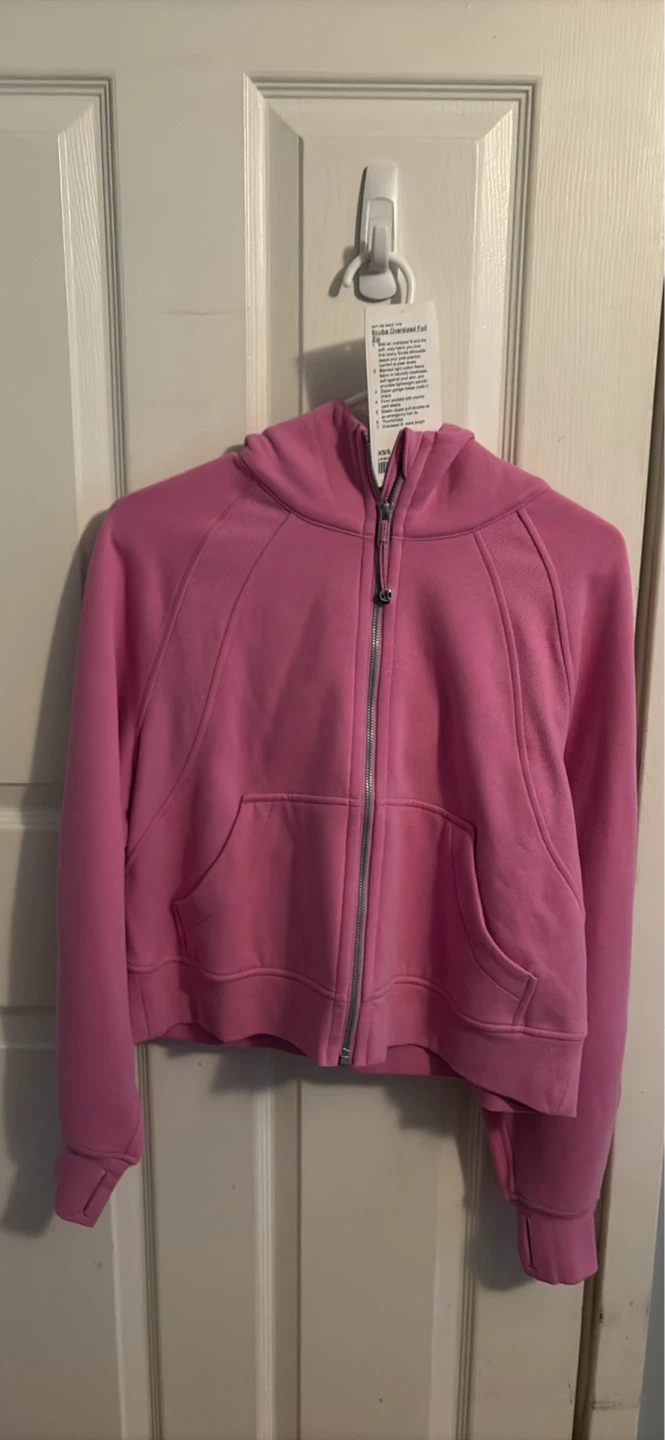 Lululemon scuba size Xs/s dahlia mauve full zip still have  tags