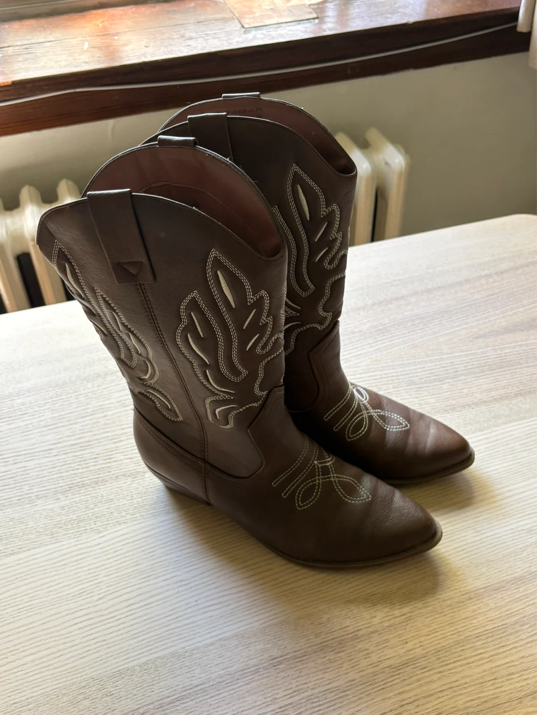 Faux Leather Cowboy Boots - photo 3