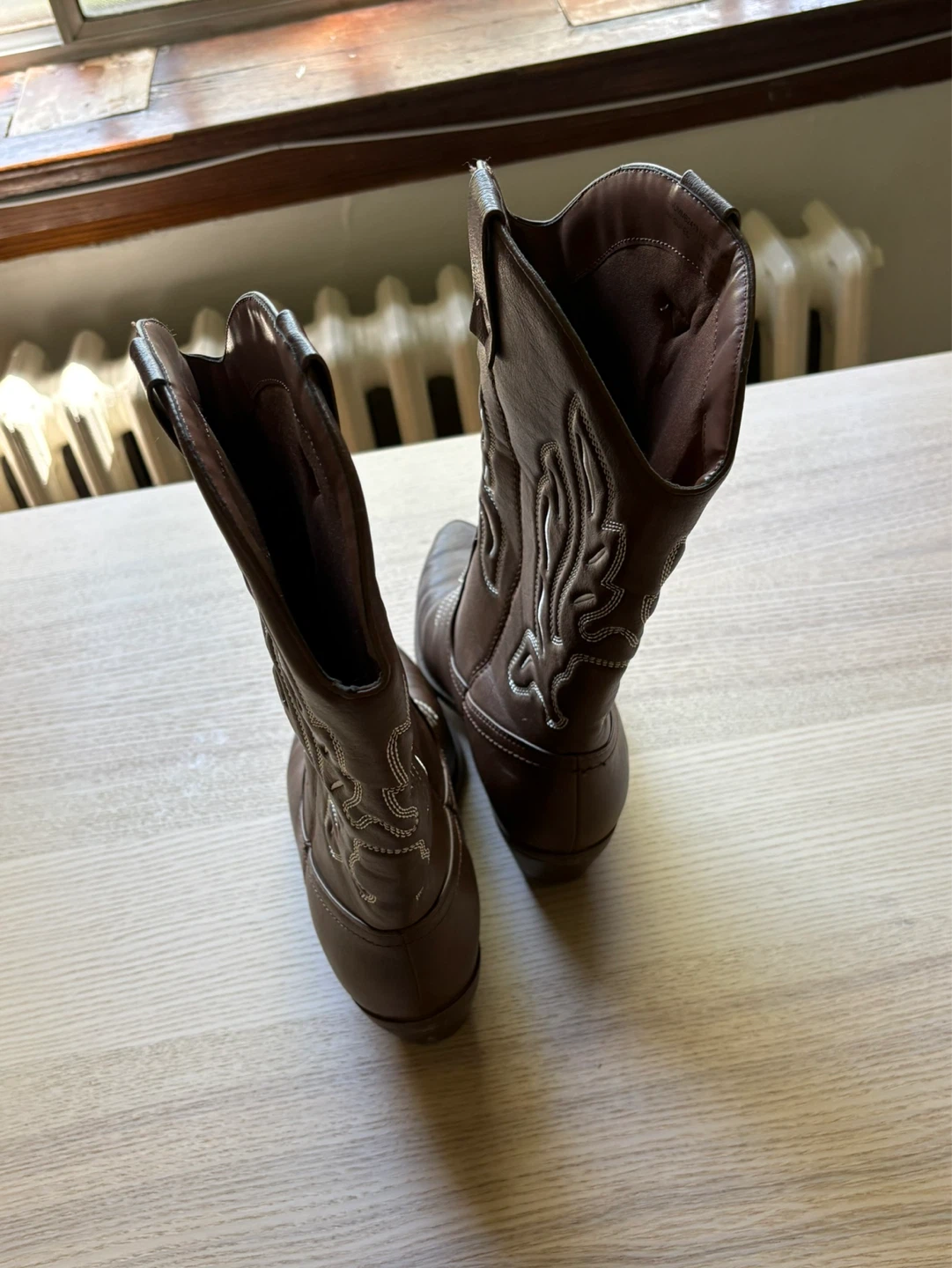 Faux Leather Cowboy Boots - photo 5