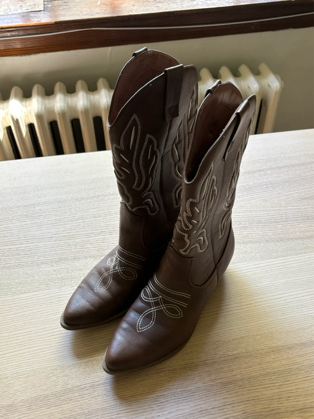 Faux Leather Cowboy Boots - photo 4