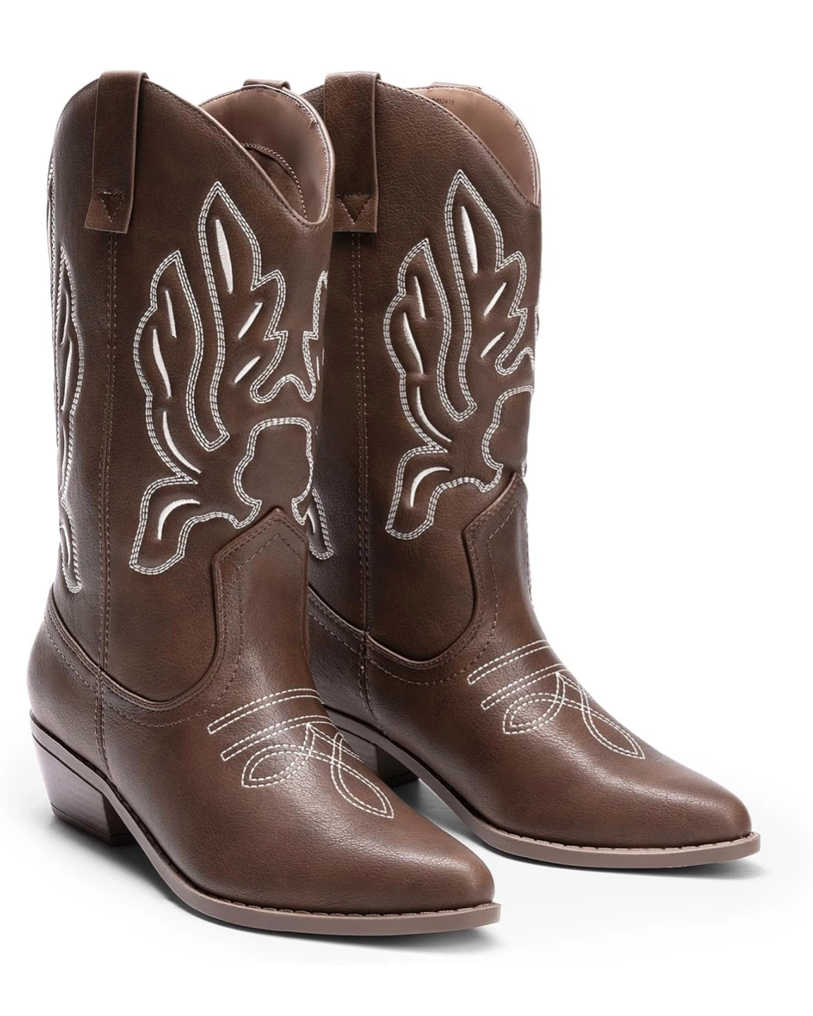 Faux Leather Cowboy Boots - photo 2