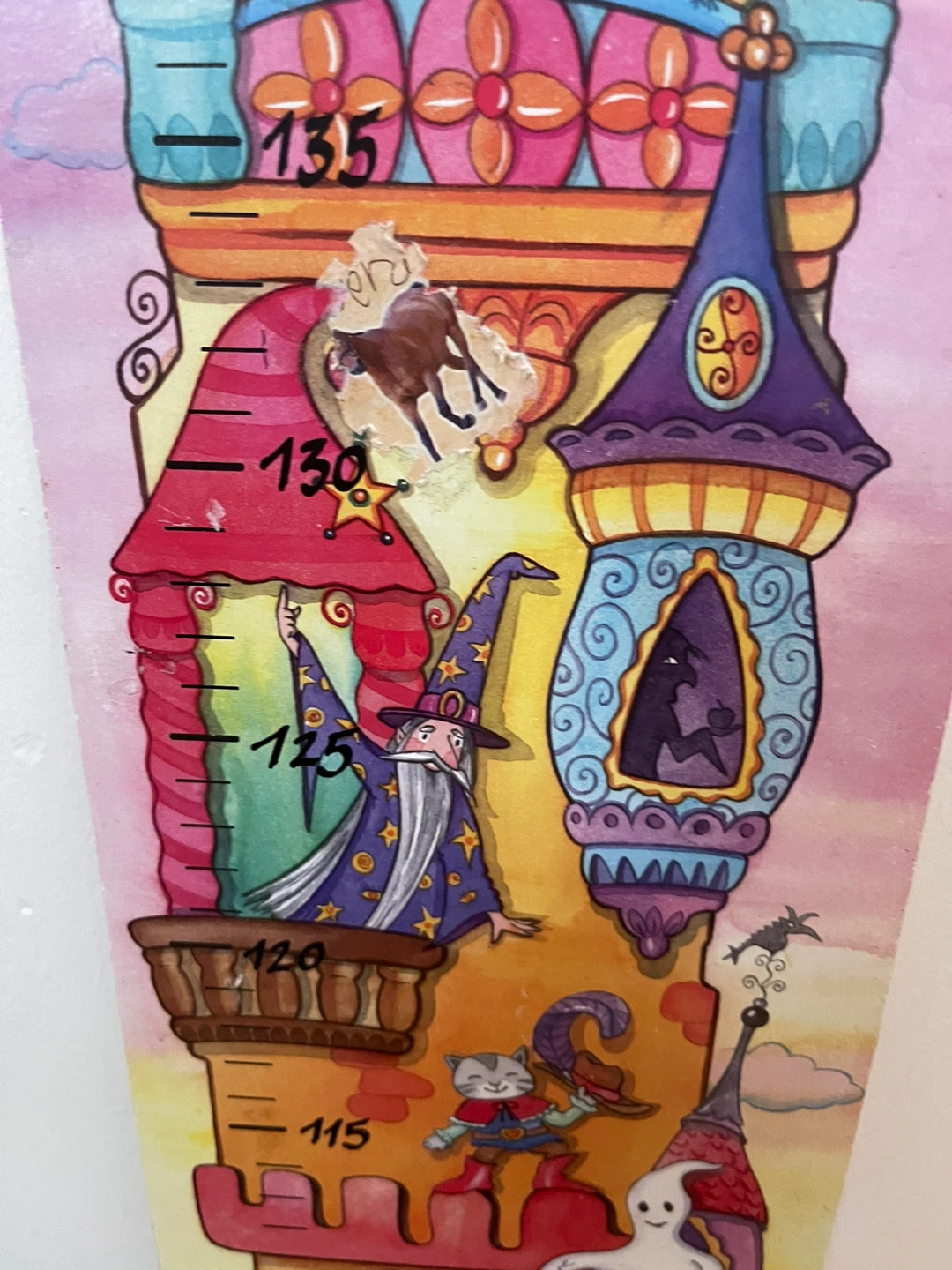 Kids' Growth Chart - Castle Design - photo 2
