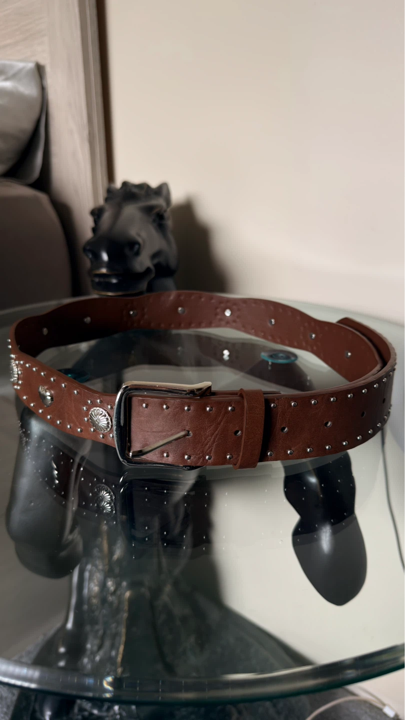 Brown Cowgirl Studded Belt. Worn only once