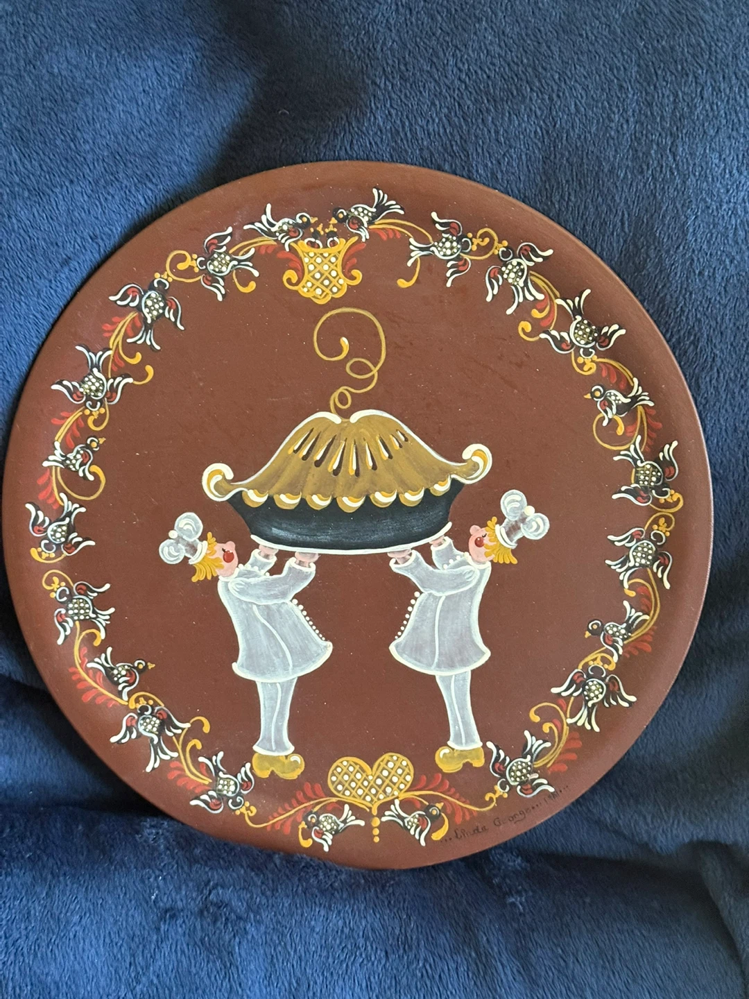 Decorative Plate with Chef Design