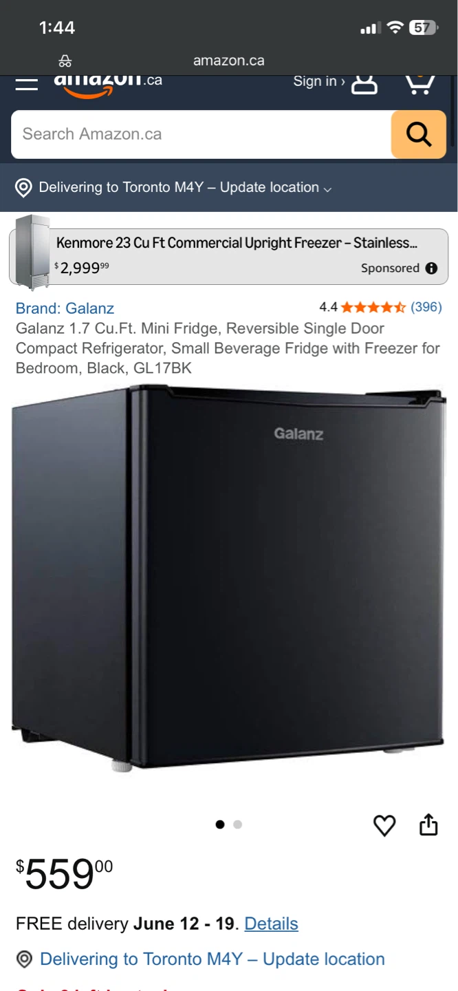 Galanz Mini Fridge