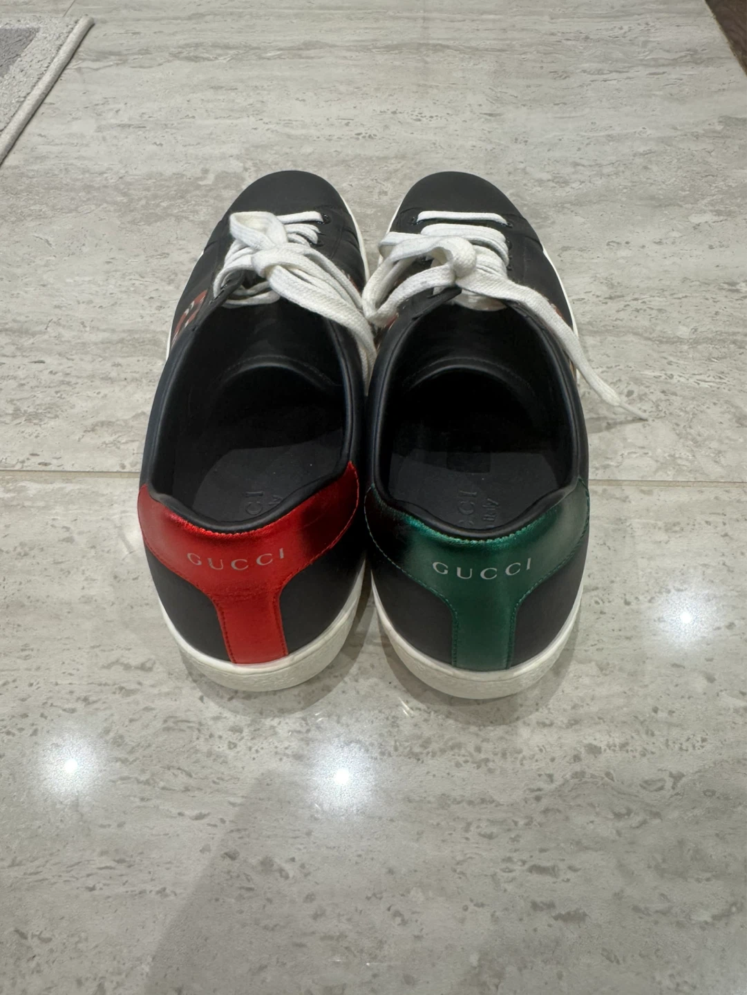 Gucci Snake Leather Sneakers - photo 3