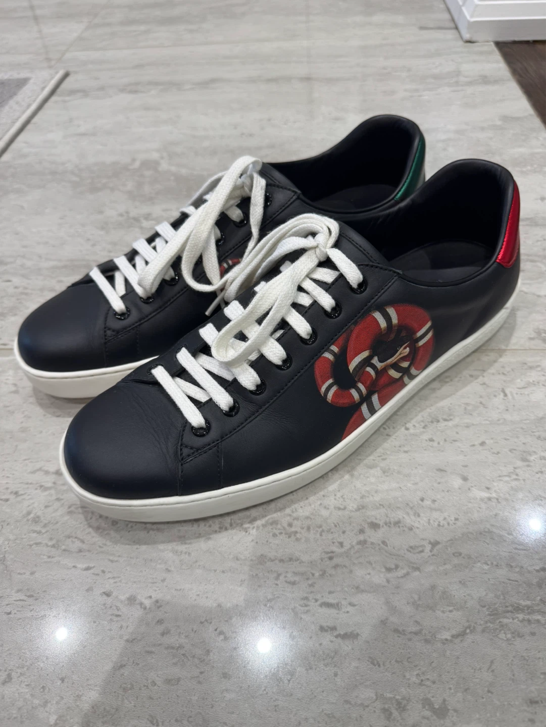 Gucci Snake Leather Sneakers