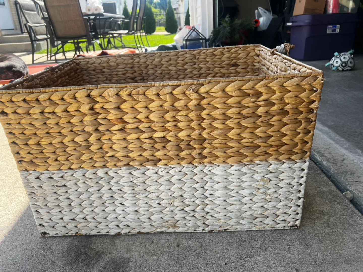 Wicker Storage Basket Large - photo 4