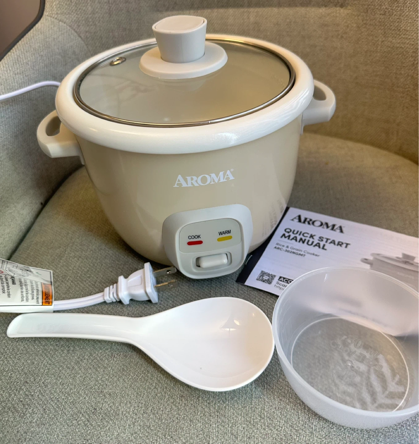 Aroma Rice & Grain Cooker - 4 Cups Cooked - photo 2