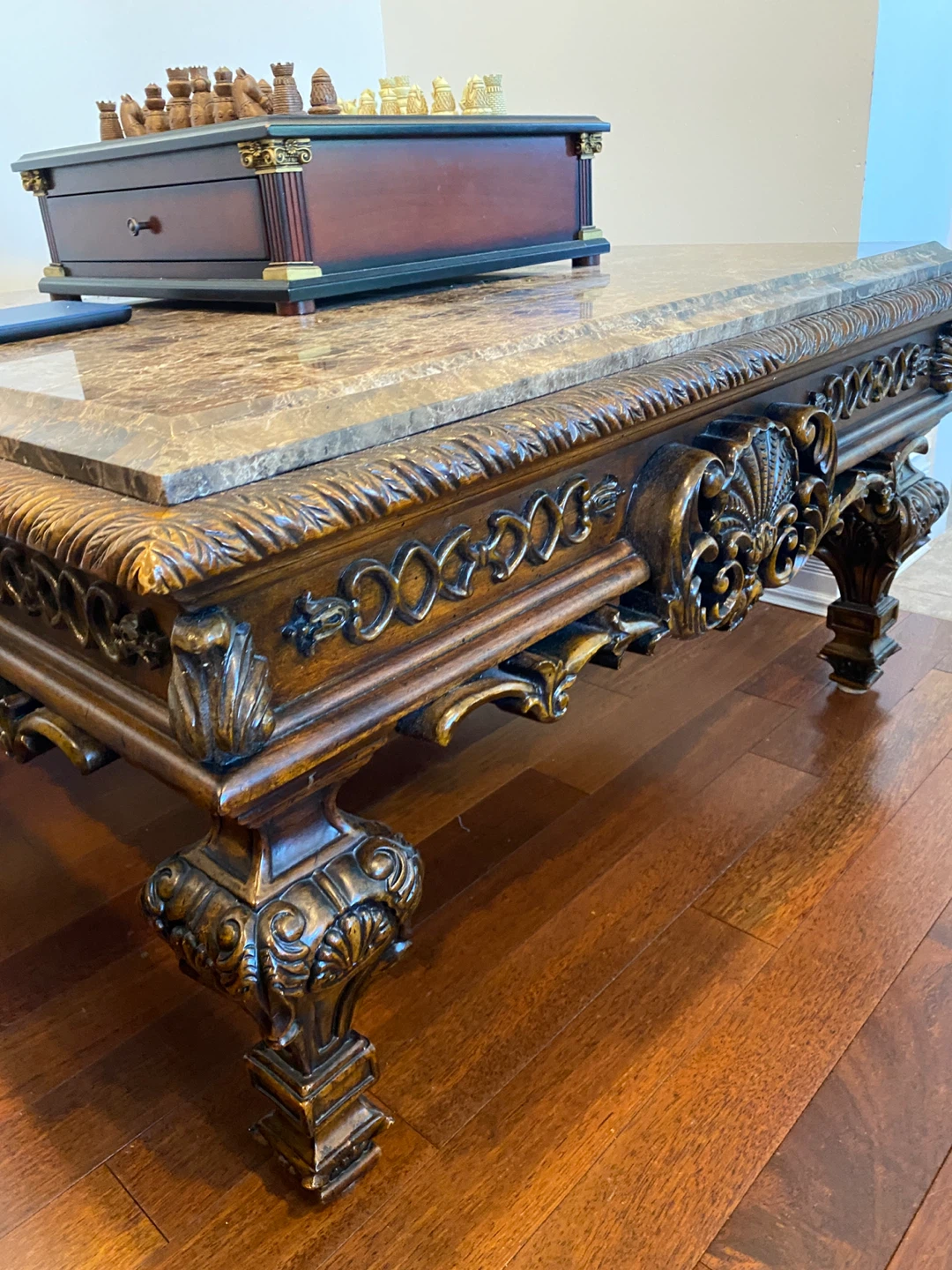 Ornate Coffee Tables with Marble Top - photo 5