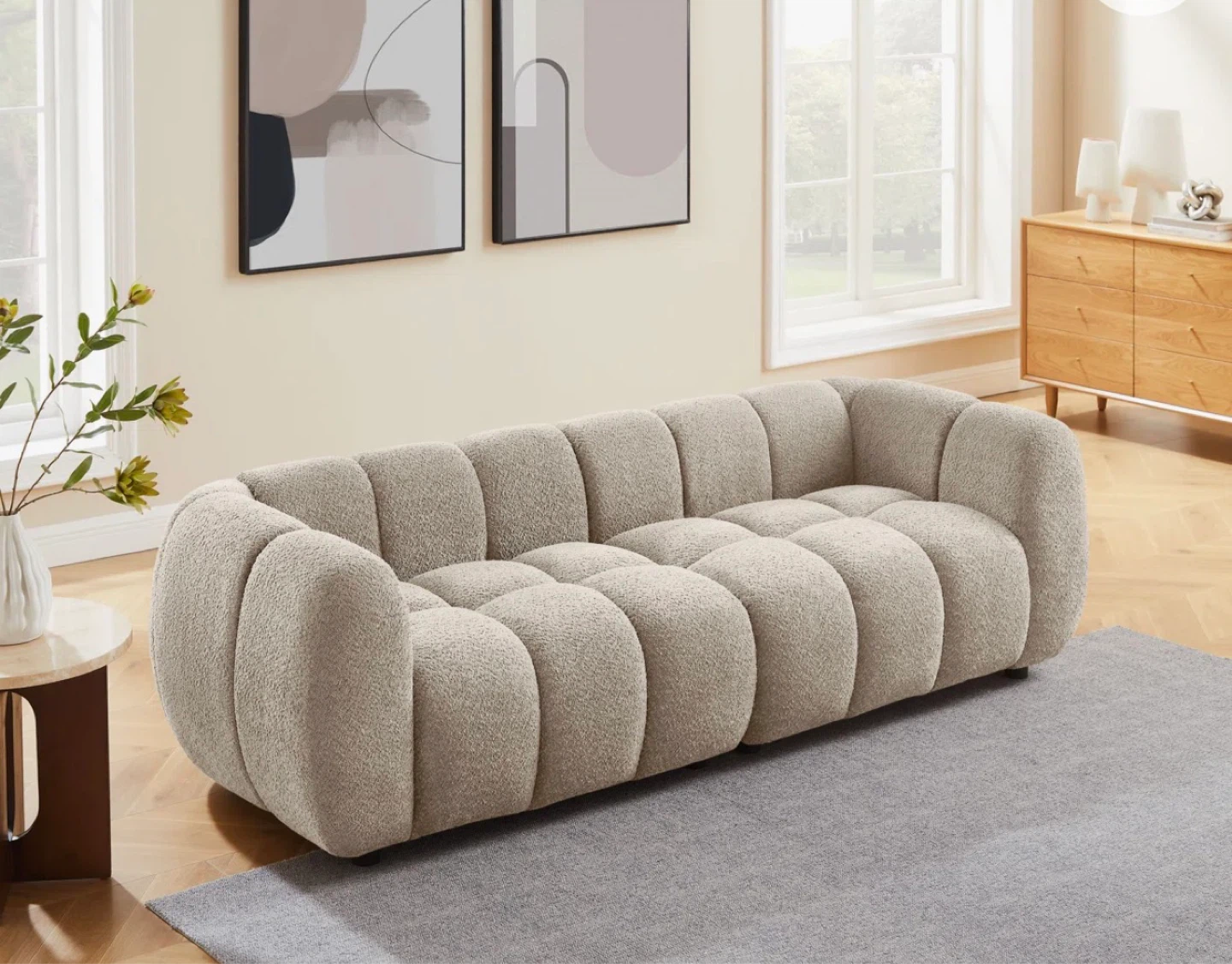 New modern upholstered sofa 88” sofa - photo 3