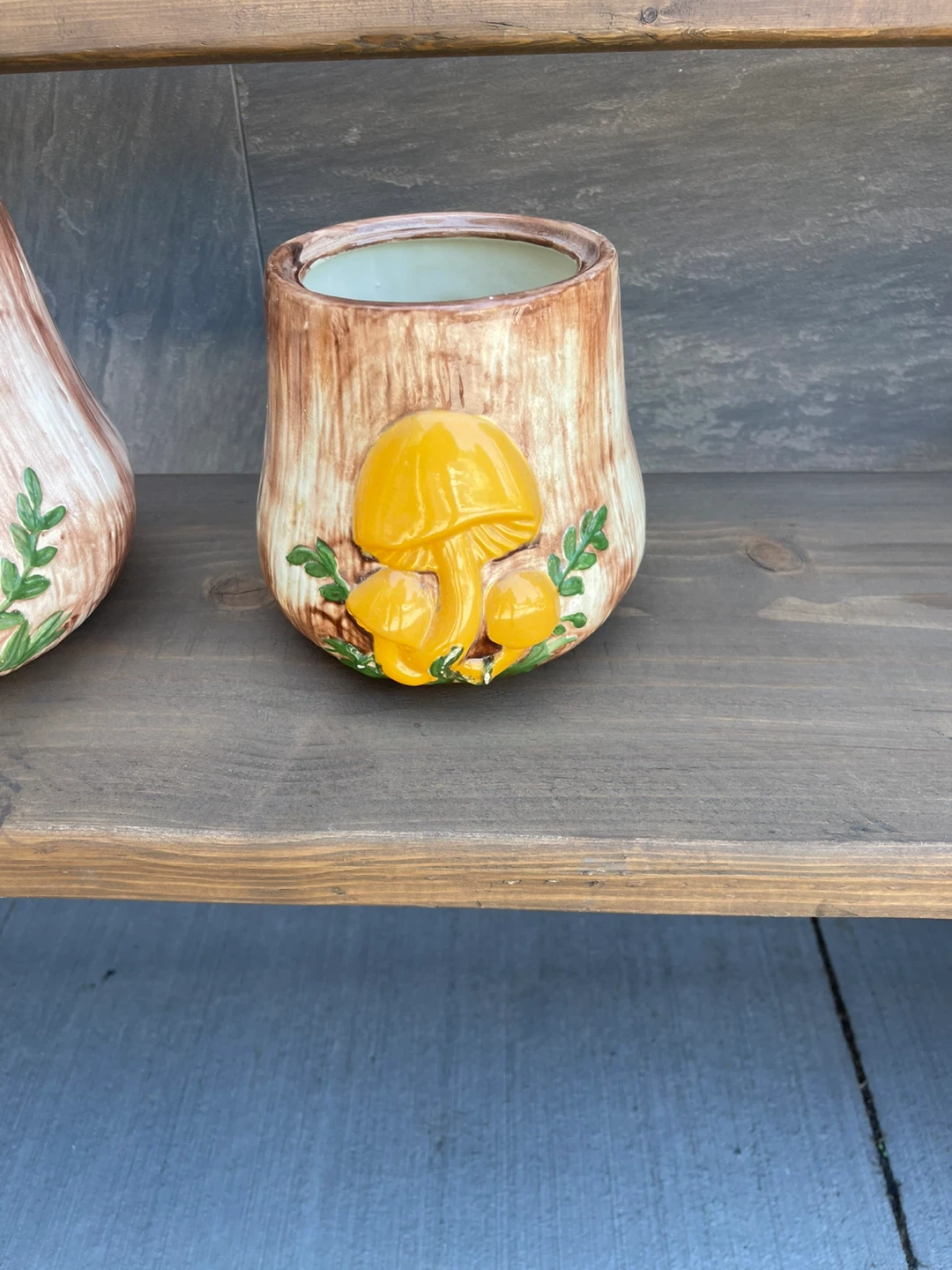Vintage Ceramic Mushroom Canisters- Vintage 1970s - photo 4