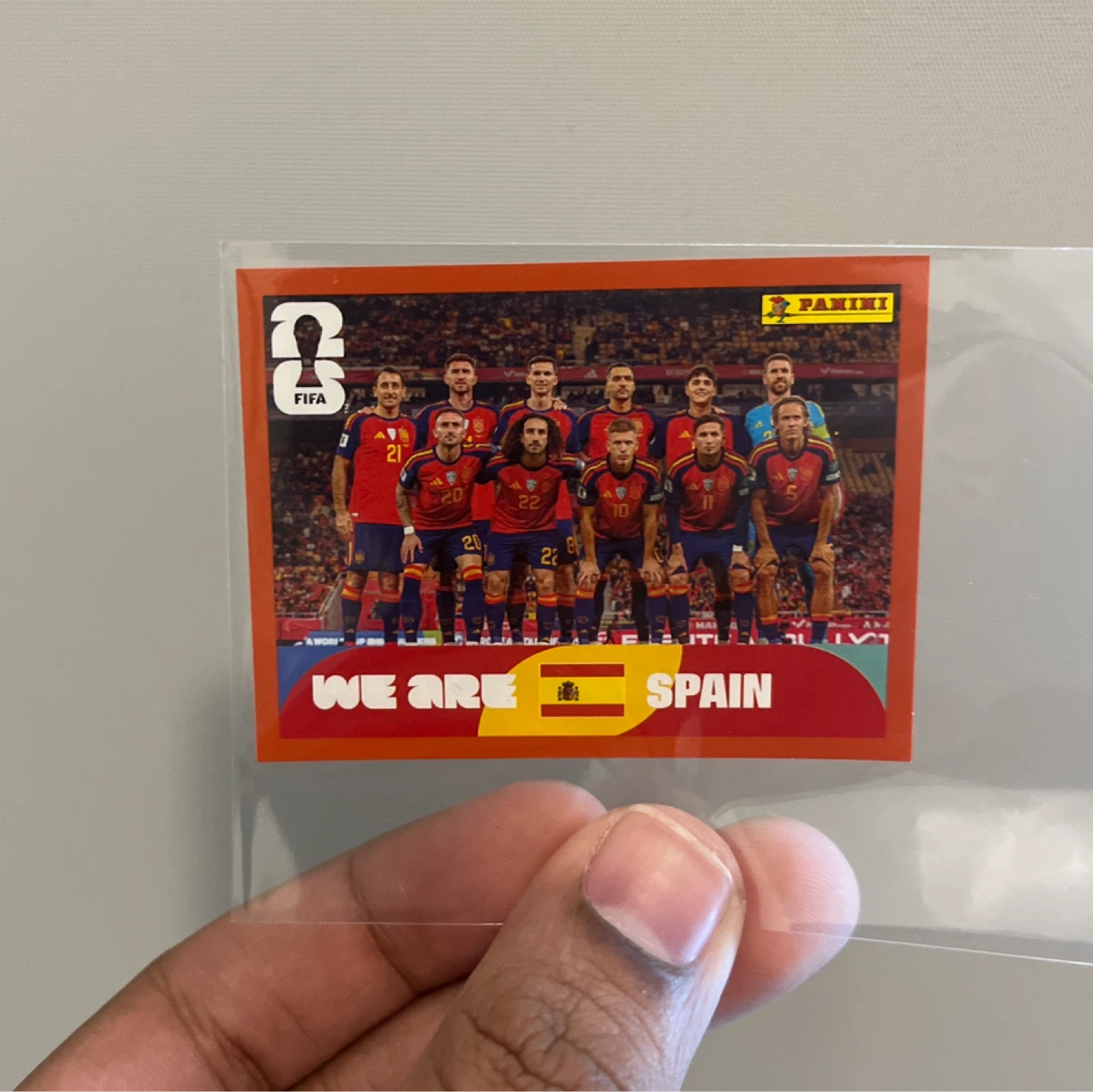 Panini FIFA Sticker Red Border - Spain National Team ESP#13