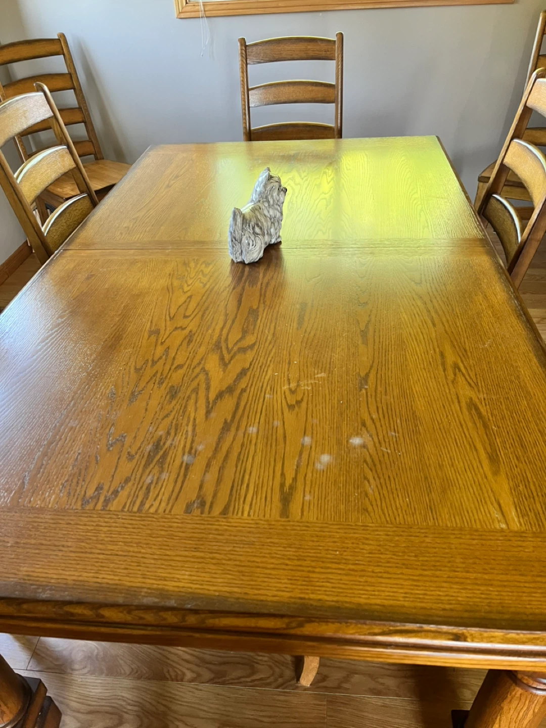 Oak Dining Table and Chairs Set